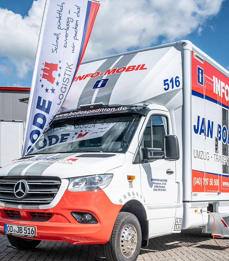Infomobil der Spedition Jan Bode