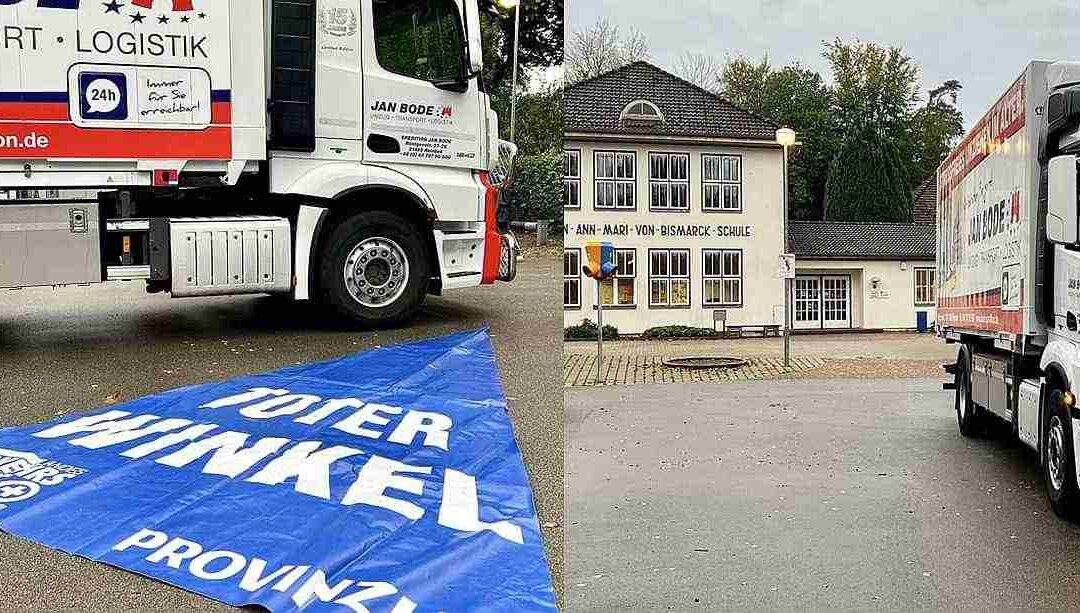 Sicher zur Schule: Gefahren im toten Winkel sehen und verstehen